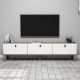 HANAH HOME TV komoda Sumer, bela/braon - 566BMS1149