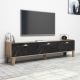 HANAH HOME TV komoda Sumer, crna/braon - 566BMS1150