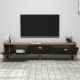 HANAH HOME TV komoda Sumer, crna/braon - 566BMS1150