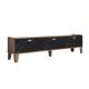 HANAH HOME TV komoda Sumer, crna/braon - 566BMS1150