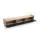 HANAH HOME TV komoda i polica Sumer, braon/crna - 566BMS1152