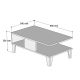 HANAH HOME Klub sto Sumer 02030, braon/bela - 566BMS2503