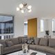 Rabalux Plafonjera Connor E14 5x MAX 40W brušeni hrom (5691) - 5691