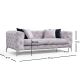 ATELIER DEL SOFA Dvosed Como, svetlosiva - 569HLN1104