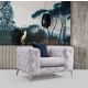ATELIER DEL SOFA Fotelja Como, svetlosiva - 569HLN1502