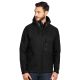 Softshell jakna BLACK PEAK – 8.000 mm, raglan rukavi, vodootporni rajsferšlusi, crna – veličina M - EP3259304