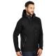 Softshell jakna BLACK PEAK – 8.000 mm, raglan rukavi, vodootporni rajsferšlusi, crna – veličina 3XL - EP3259316