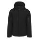 Softshell jakna TROOPER – skidiva štepana kapuljača, 8.000 mm, 6 džepova, crna – veličina L - EP3259325