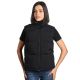 Unisex štepani prsluk HUSKY – lagana termo izolacija, visoka kragna, crni – veličina L - EP3259379