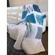 VIKTORIJA Prekrivač 190x190cm mikrofiber Blue/white - VLK000438-Blue-white