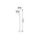 Rabalux Podne lampe Diana E27 G45 1X MAX 40 + E14 1X MAX 40W brušeni hrom (5739) - 5739