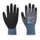 PORTWEST Rukavice AP65 NPR Pro nitrilna pena, crno/siva - 57493-1