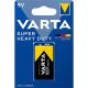 VARTA Baterija 9V 6F22 Superlife, cink-karbon, 1 kom - 45722