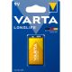 VARTA Baterija alkalna Longlife 9V 6LR61 MN1604, 1 kom - 45735