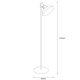 OPVIQ Podna lampa Lik 4036, crna - EP3008603