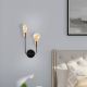 OPVIQ Zidna lampa Dolma 3081, crna/zlatna - EP3008678