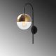OPVIQ Zidna lampa Bastos 3055, crna/zlatna - EP3008684