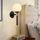 OPVIQ Zidna lampa Gondol 3041, crna/bela - EP3008690