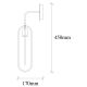 OPVIQ Zidna lampa Cerco 3151, crna/zlatna - EP3008738