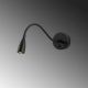 OPVIQ LED zidna lampa Reading 3246, crna - EP3008753