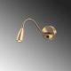 OPVIQ LED zidna lampa Reading 3247, zlatna - EP3008756