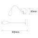 OPVIQ LED zidna lampa Reading 3251, crna - EP3008759