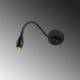 OPVIQ LED zidna lampa Reading 3251, crna - EP3008759