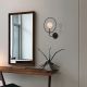 OPVIQ Zidna lampa Circle 3260, crna/zlatna - EP3008771