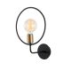 OPVIQ Zidna lampa Circle 3260, crna/zlatna - EP3008771