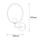 OPVIQ Zidna lampa Circle 3260, crna/zlatna - EP3008771