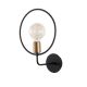OPVIQ Zidna lampa Circle 3260, crna/zlatna - EP3008771