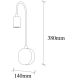 OPVIQ Zidna lampa Baston 3281, zlatna - EP3008780