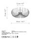 OPVIQ Plafonjera Karsortel N-641-1, zlatna - EP3008855