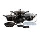 BERLINGER HAUS Set posuđa 13 delova metallic line shiny black edition - 490973