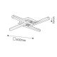 Rabalux Kupatilska rasveta Antonia LED 4x 6 W hrom (5896) - 5896