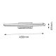 Rabalux Kupatilska rasveta John LED 12W hrom (5897) - 5897-1