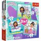 TREFL Puzzle 3u1 Gabby activities 34871 - 20, 36, 50 delova - 102866-T34871