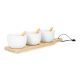 DEKOR DOM Set činija 32x8cm Fincan  3/1, bela - 039650