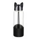 DEKOR DOM Flaša za vodu0.35l Foxy, crna - 039028-1