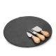 DEKOR DOM Daska za posluživanje 30cm Stone, crna - 039043-1