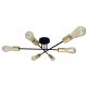Crespilo Luster Crni 6x40W E27 - 15013-1-1