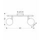 Rodia Plafonska Lampa Patina 2x40W G9 - 15129-1
