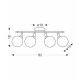 Rodia Plafonska Lampa Patina 4x40W G9 - 15130-1