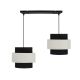 Benta 2 Visilica Crna Krem 2x40W E27 - 15099