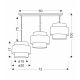 Benta 3 Visilica Crna Krem 3x40W E27 - 15100-1