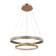 Hashim Visilica  60+40cm Zlatna 22W+34W LED Prozirni Kristali - 15021-1-1-1