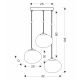 Stones Zidna Lampa 20cm 3x40W E27 - 15066-1