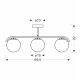 Amadeo Luster Crni 3x40W E14 - 15029-1