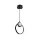 Lacrima Viseća Lampa Crna 15W LED 3000K - 15068-1