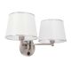 Ibis Zidna Lampa Srebrna 2x40W E14 satyna - 15145-1